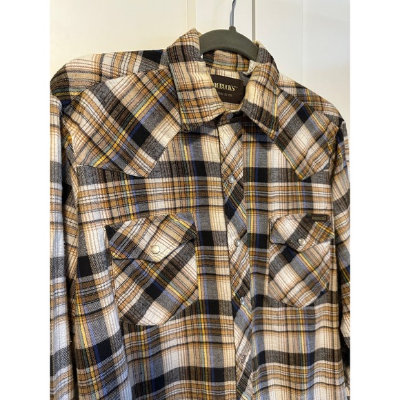 22. Vintage Roebucks flannel shirt; medium - Picture 1 of 5